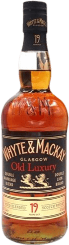 Envoi gratuit | Blended Whisky Whyte & Mackay Old Luxury Spécimen de Collection Royaume-Uni 19 Ans 70 cl