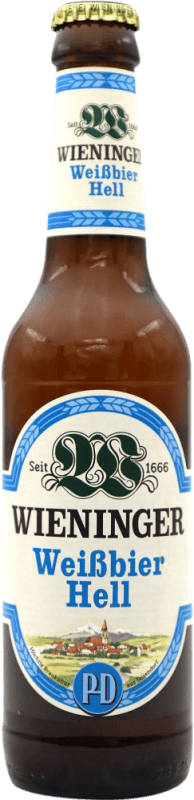 Envío gratis | Cerveza Wieninger Weibbier Hell Alemania Botellín Tercio 33 cl