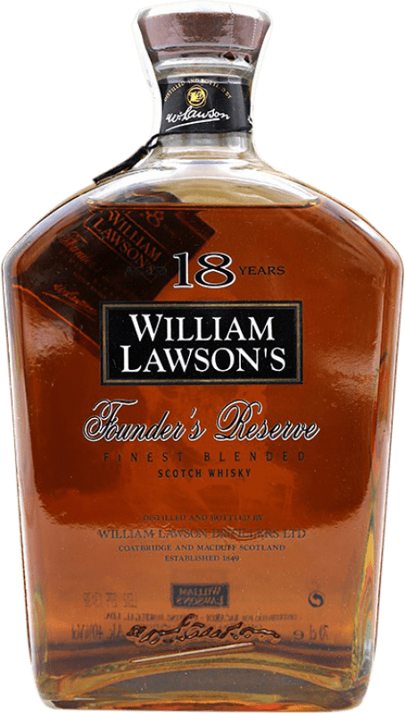 Envoi gratuit | Blended Whisky William Lawson's Founder's Réserve Royaume-Uni 18 Ans 70 cl