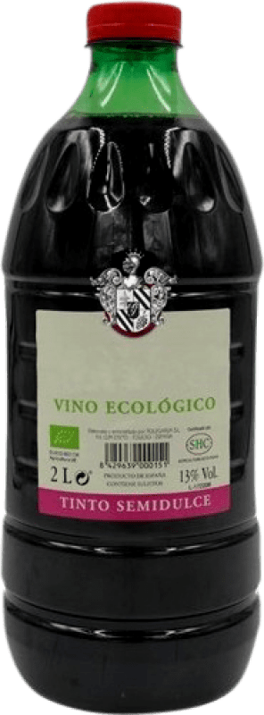 Spedizione Gratuita | Vino rosso Tinto Ecológico Semisecco Semidolce Spagna Caraffa 2 L