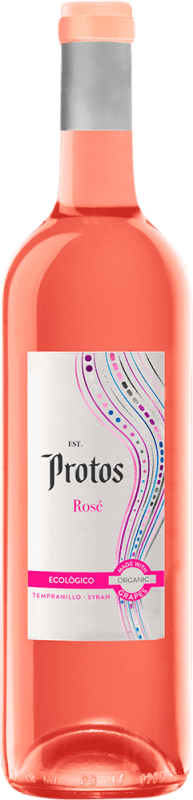 Free Shipping | Rosé wine Protos Rosé Eco D.O. Cigales Castilla y León Spain Tempranillo, Syrah Organic 75 cl