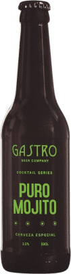 Kostenloser Versand | Bier Gastro Mojito Kastilien-La Mancha Spanien Drittel-Liter-Flasche 33 cl