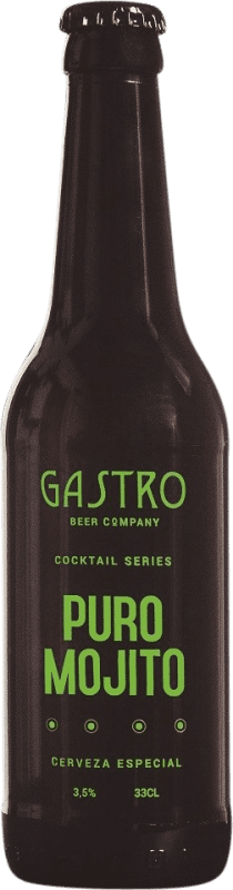 Kostenloser Versand | Bier Gastro Spezial Kastilien-La Mancha Spanien Drittelliterflasche 33 cl Mojito