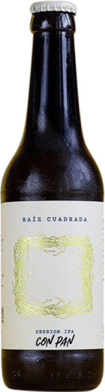 Envio grátis | Cerveja Raíz Cuadrada Artesana Session IPA Castela e Leão Espanha Garrafa Terço 33 cl