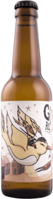 ビール Artesanas de Albacete Golden Ale 3分の1リットルのボトル 33 cl