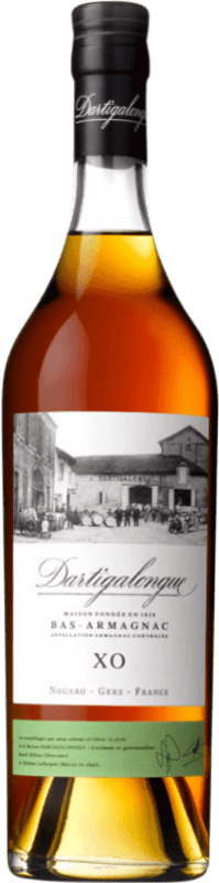 Envoi gratuit | Armagnac Dartigalongue Selección XO France Follec Blanc, Ugni Blanco 70 cl