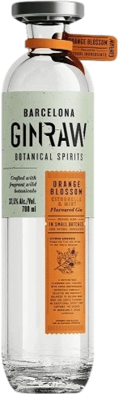 Envoi gratuit | Gin Ginraw Gin Azahar Orange Catalogne Espagne 70 cl