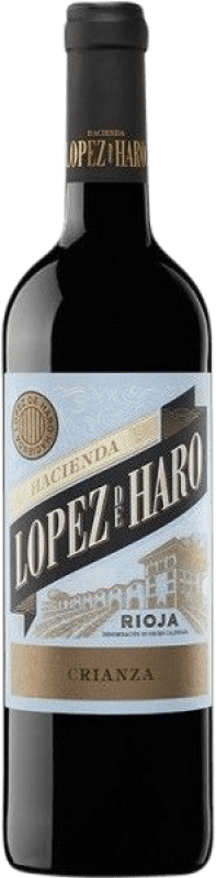 84,95 € Бесплатная доставка | Красное вино Hacienda López de Haro Crianza — Крианса D.O.Ca. Rioja Специальная бутылка 5 L