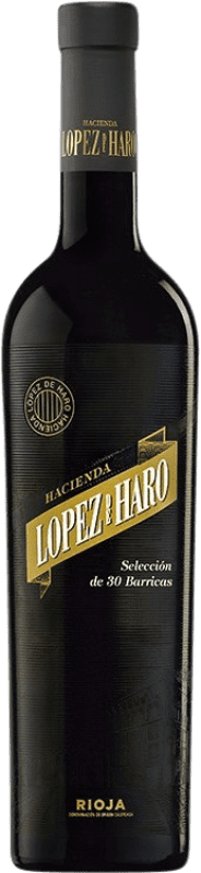 39,95 € | Красное вино Hacienda López de Haro 30 Barricas D.O.Ca. Rioja Ла-Риоха Испания Tempranillo, Grenache 75 cl