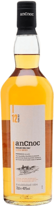 Kostenloser Versand | Whiskey Single Malt anCnoc Knockdhu Hochland Großbritannien 12 Jahre 70 cl