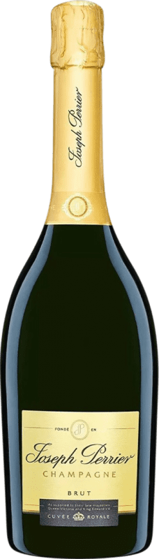 Бесплатная доставка | Белое игристое Joseph Perrier Cuvée Royale брют A.O.C. Champagne Франция Pinot Black, Chardonnay, Pinot Meunier 75 cl