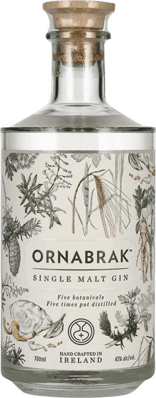 Free Shipping | Gin Ornabrak. Single Malt Gin Ireland 70 cl