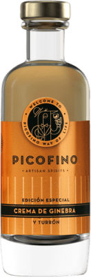 Envio grátis | Creme de Licor Patito Ruso Picofino Ginebra Turrón Principado das Astúrias Espanha Garrafa Pequena 20 cl