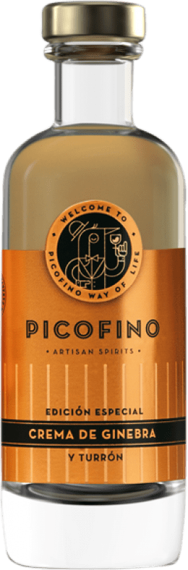 Spedizione Gratuita | Crema di Liquore Patito Ruso Picofino Ginebra Turrón Principato delle Asturie Spagna Piccola Bottiglia 20 cl