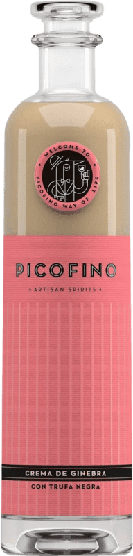 Envio grátis | Creme de Licor Patito Ruso Picofino Principado das Astúrias Espanha 70 cl Trufa Negra, Jenever — Zimbro