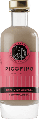 Kostenloser Versand | Sahnelikör Patito Ruso Picofino Ginebra Trufa Negra Fürstentum Asturien Spanien Kleine Flasche 20 cl
