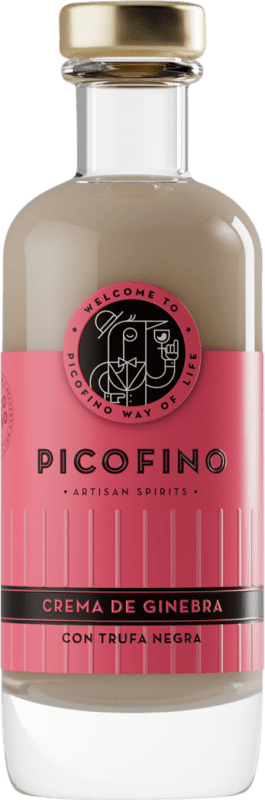 Spedizione Gratuita | Crema di Liquore Patito Ruso Picofino Ginebra Trufa Negra Principato delle Asturie Spagna Piccola Bottiglia 20 cl