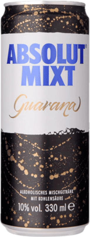 Kostenloser Versand | Wodka Absolut Mixt Schweden Dose 33 cl Guaraná — Guarana