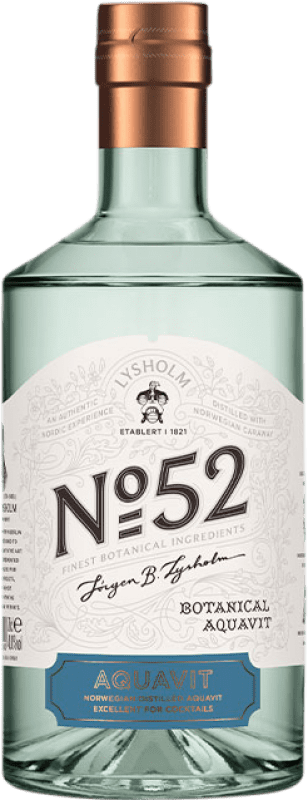28,95 € | Aquavit Arcus As. Aquavit Lórgen B Lysholm Nº 52 Botanical Norway 70 cl
