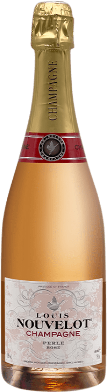 Envio grátis | Espumante rosé Baron Albert Louis Nouvelot Perle Rosé Brut A.O.C. Champagne Champagne França Pinot Preto, Chardonnay, Pinot Meunier 75 cl