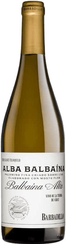 13,95 € | White wine Barbadillo Alba Balbaína I.G.P. Vino de la Tierra de Cádiz Andalusia Spain Palomino Fino 75 cl