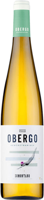 Envoi gratuit | Vin blanc Obergo D.O. Somontano Catalogne Espagne Gewürztraminer 75 cl