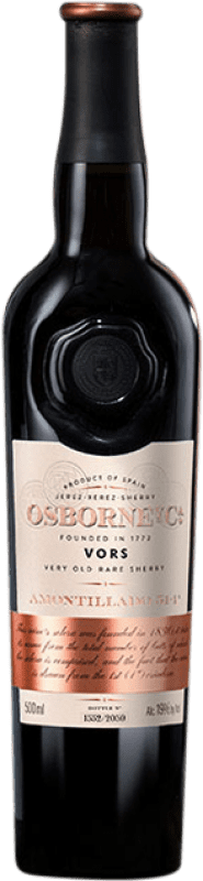 112,95 € Kostenloser Versand | Likörwein Osborne Amontillado 51-1 1830 VORS D.O. Jerez-Xérès-Sherry Medium Flasche 50 cl