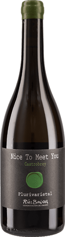 Envio grátis | Vinho branco CastroBrey Nice to Meet You D.O. Rías Baixas Galiza Espanha Godello, Treixadura, Albariño 75 cl