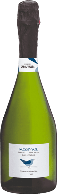 22,95 € | White Sparkling Wine Carol Vallès Rossinyol Brut Nature Grand Reserve — Long Barrel-Aged D.O. Cava Catalonia Spain Pinot Noir, Chardonnay 75 cl