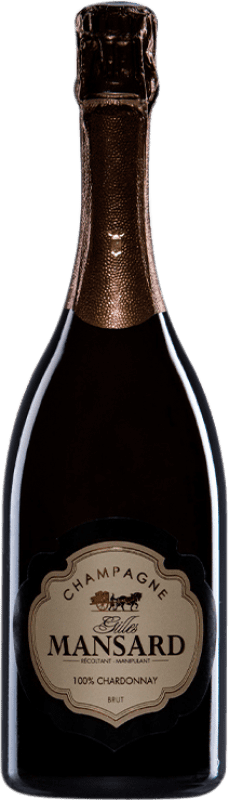 Бесплатная доставка | Белое игристое Gilles Mansard A.O.C. Champagne шампанское Франция Chardonnay 75 cl