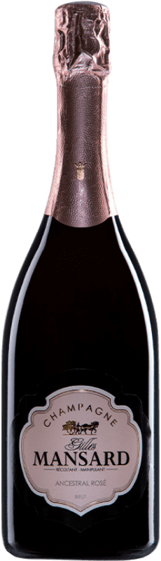 34,95 € | Rosé Sparkling Wine Gilles Mansard Ancestral Rosé A.O.C. Champagne Champagne France Pinot Noir, Chardonnay, Pinot Meunier 75 cl