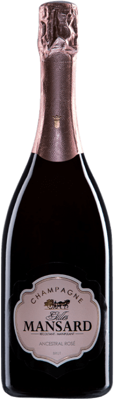 Бесплатная доставка | Розовое игристое Gilles Mansard Ancestral Rosé A.O.C. Champagne шампанское Франция Pinot Black, Chardonnay, Pinot Meunier 75 cl