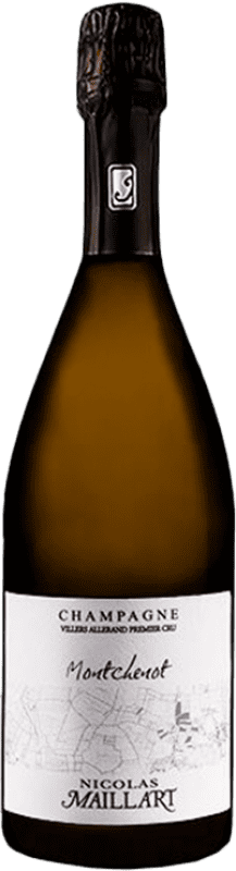 Kostenloser Versand | Weißer Sekt Nicolas Maillart Montchenot Premier Cru A.O.C. Champagne Champagner Frankreich Spätburgunder 75 cl