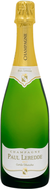 Бесплатная доставка | Белое игристое Paul Leredde Carte Blanche A.O.C. Champagne шампанское Франция Pinot Black, Chardonnay, Pinot Meunier 75 cl