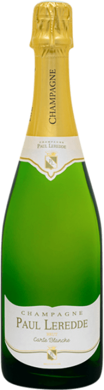 Kostenloser Versand | Weißer Sekt Paul Leredde Carte Blanche A.O.C. Champagne Champagner Frankreich Pinot Noir — Spätburgunder, Chardonnay, Pinot Meunier — Schwarzriesling 75 cl