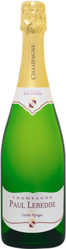 27,95 € | Белое игристое Paul Leredde Carte Rouge A.O.C. Champagne шампанское Франция Pinot Black, Chardonnay, Pinot Meunier 75 cl