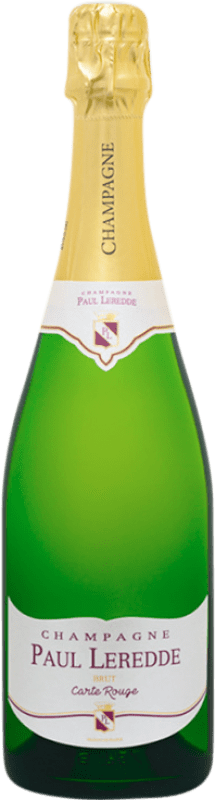 Kostenloser Versand | Weißer Sekt Paul Leredde Carte Rouge A.O.C. Champagne Champagner Frankreich Pinot Noir — Spätburgunder, Chardonnay, Pinot Meunier — Schwarzriesling 75 cl