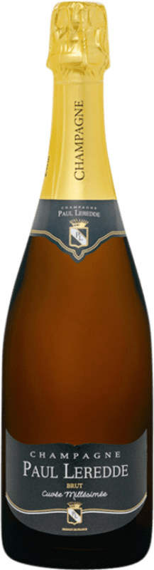 Бесплатная доставка | Белое игристое вино Paul Leredde Cuvée, Millésimé A.O.C. Champagne шампанское Франция Pinot Meunier — Пино Менье 75 cl