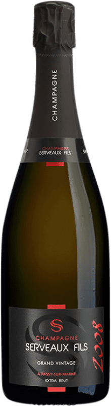 109,95 € 送料無料 | 白スパークリングワイン Serveaux Grand Vintage エキストラブラット A.O.C. Champagne