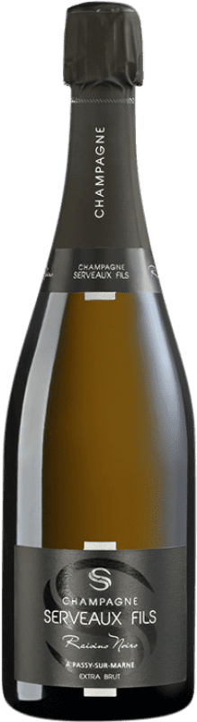 Free Shipping | White Sparkling Wine Serveaux Raisins Noirs Extra Brut A.O.C. Champagne Champagne France Pinot Noir, Pinot Meunier 75 cl