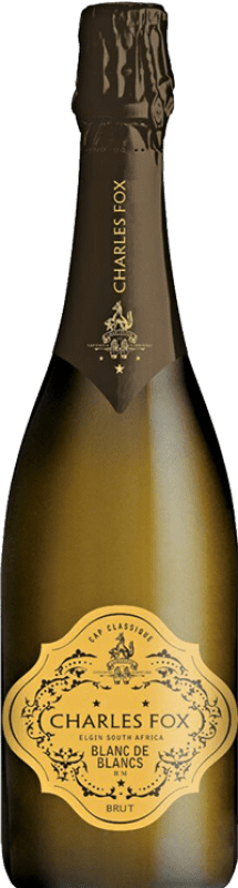 Free Shipping | White Sparkling Wine Charles Fox Blanc de Blancs Elgin Valley South Africa Chardonnay 75 cl