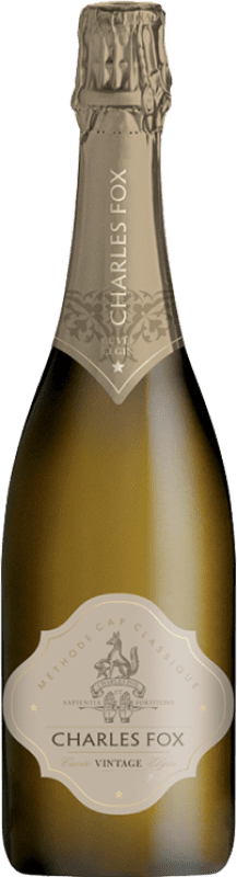 Бесплатная доставка | Белое игристое Charles Fox Vintage брют Elgin Valley Южная Африка Pinot Black, Chardonnay, Pinot Meunier 75 cl