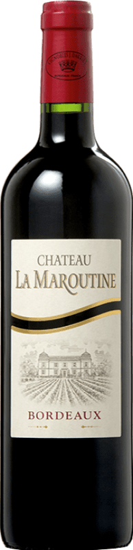 Free Shipping | Red wine Château La Maroutine Rouge A.O.C. Bordeaux Bordeaux France Merlot, Cabernet Sauvignon 75 cl