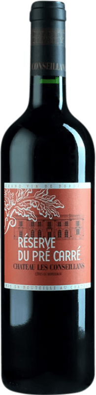 Kostenloser Versand | Rotwein Château Les Conseillans Pré Carré Reserve — Gereift A.O.C. Côtes de Bordeaux Bordeaux Frankreich Merlot, Cabernet Sauvignon, Cabernet Franc, Malbec 75 cl