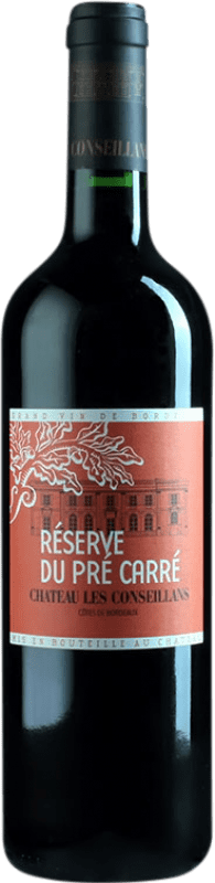 Spedizione Gratuita | Vino rosso Château Les Conseillans Pré Carré Riserva A.O.C. Côtes de Bordeaux bordò Francia Merlot, Cabernet Sauvignon, Cabernet Franc, Malbec 75 cl