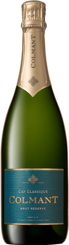 Бесплатная доставка | Белое игристое Colmant Cap Classique брют Резерв I.G. Franschhoek Южная Африка Pinot Black, Chardonnay 75 cl