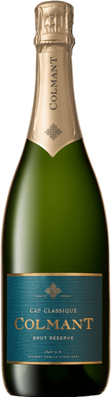 Free Shipping | White Sparkling Wine Colmant Brut Classic Reserve — Aged I.G. Franschhoek South Africa Pinot Noir, Chardonnay 75 cl