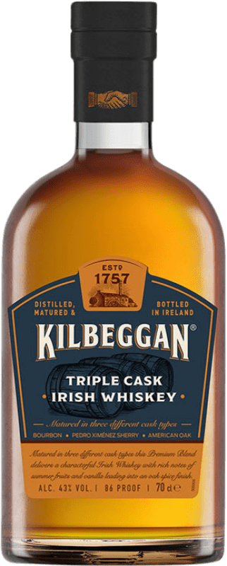 免费送货 | 威士忌单一麦芽威士忌 Kilbeggan Triple Cask 爱尔兰 70 cl