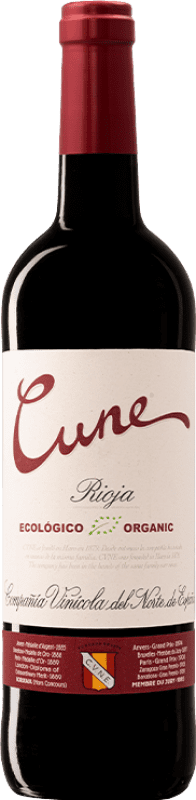 9,95 € | Красное вино Norte de España - CVNE Tinto Ecológico D.O.Ca. Rioja Ла-Риоха Испания Tempranillo, Grenache, Graciano 75 cl