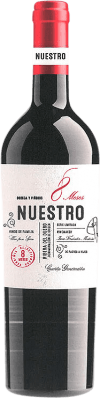 10,95 € | Red wine Díaz Bayo Nuestro 8 Meses D.O. Ribera del Duero Castilla y León Spain Tempranillo 75 cl